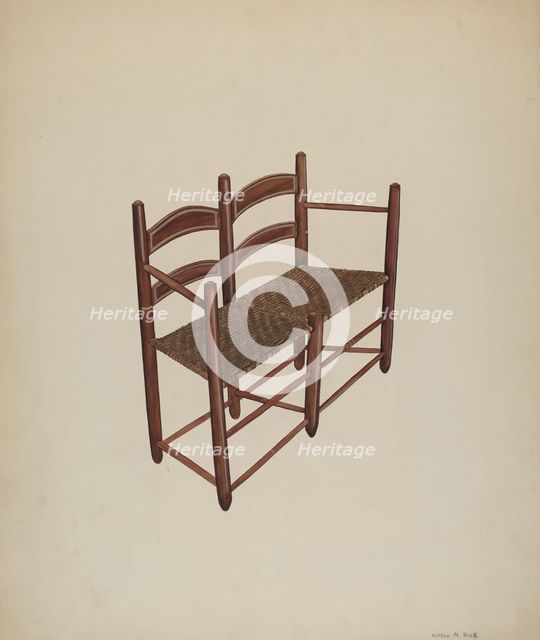 Ox Cart Chair, c. 1939. Creator: Wilbur M Rice.
