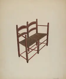 Ox Cart Chair, c. 1939. Creator: Wilbur M Rice