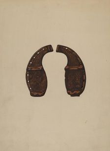 Ox Shoes, c. 1936. Creator: Walter Praefke