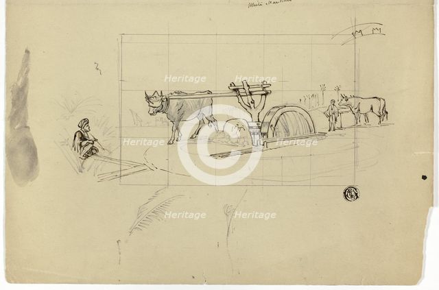 Ox Working on a Treadmill, n.d. Creator: Unknown.