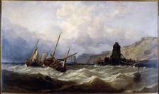 Oxwich Bay, South Wales. Artist: Clarkson Stanfield