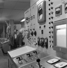 Oxygen control panel at the Park gate Iron & Steel Co, Rotherham, South Yorkshire, 1964. Artist: Michael Walters