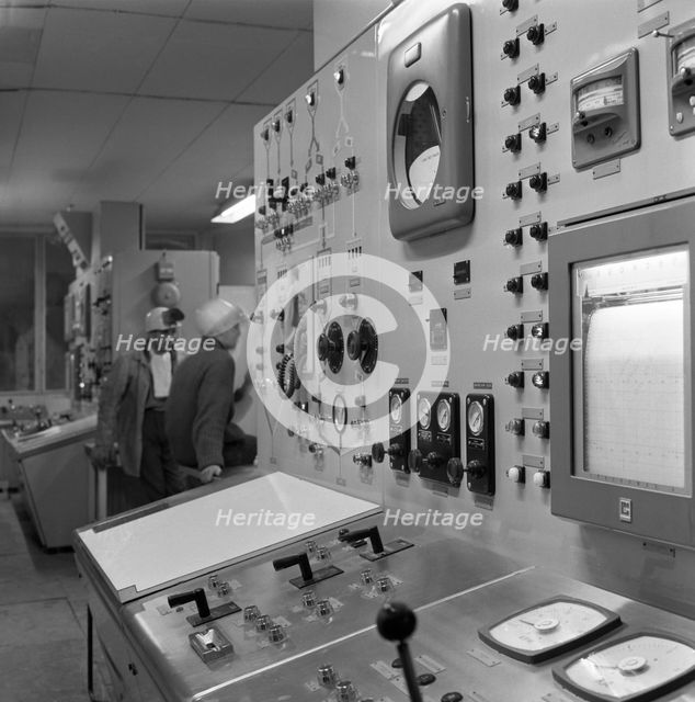 Oxygen control panel at the Park gate Iron & Steel Co, Rotherham, South Yorkshire, 1964. Artist: Michael Walters