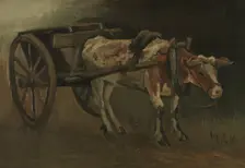Oxcart, 1884. Creator: Gogh, Vincent, van (1853-1890)