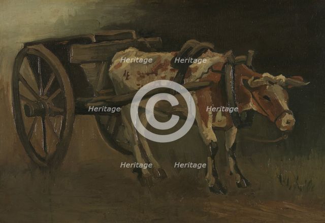 Oxcart, 1884. Creator: Gogh, Vincent, van (1853-1890).