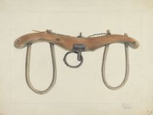 Oxen Yoke, c. 1936. Creator: Cornelius Frazier