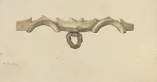 Oxen Yoke, c. 1938. Creator: Hans Mangelsdorf