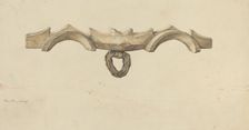 Oxen Yoke, c. 1938. Creator: Hans Mangelsdorf