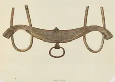 Oxen Yoke, c. 1938. Creator: Henry Waldeck