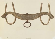 Oxen Yoke, c. 1938. Creator: Henry Waldeck