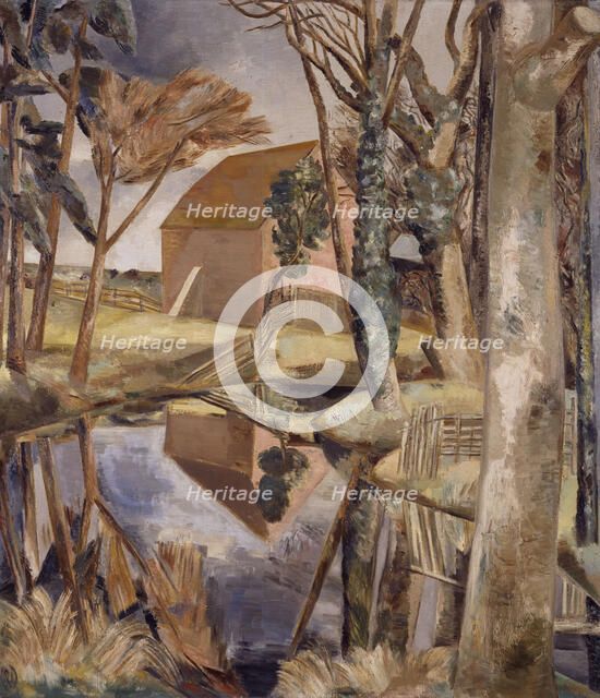 Oxenbridge Pond, 1927-28. Creator: Paul Nash.
