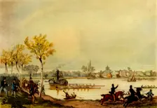 Oxford and Cambridge Boat Race 19th century, (1941). Creator: Unknown