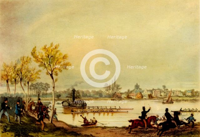 'Oxford and Cambridge Boat Race', 19th century, (1941).  Creator: Unknown.
