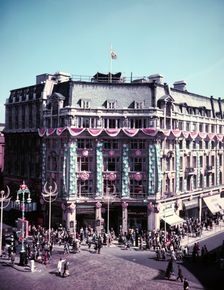 Oxford Circus, London, on the day of the coronation of Elizabeth II, 1953. Creator: Arthur Charles Kirby Ware