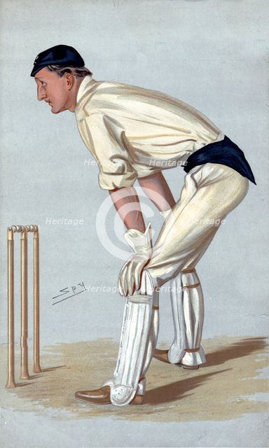 'Oxford Cricket', 1889. Artist: Sir Leslie Matthew Ward.