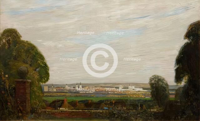 Oxford from Ferry Hinksey, 1900-1924. Creator: Robert Anning Bell.