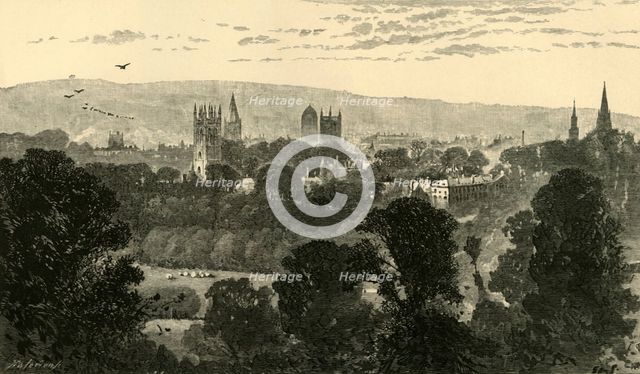 'Oxford, from Headington Hill', 1898. Creator: Unknown.