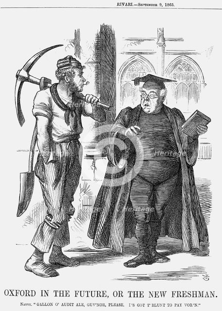 'Oxford in the Future, or the New Freshman', 1865. Creator: John Tenniel.
