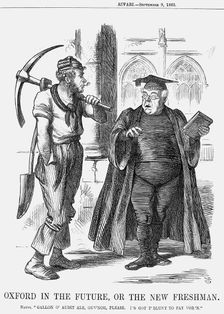 Oxford in the Future, or the New Freshman 1865. Creator: John Tenniel
