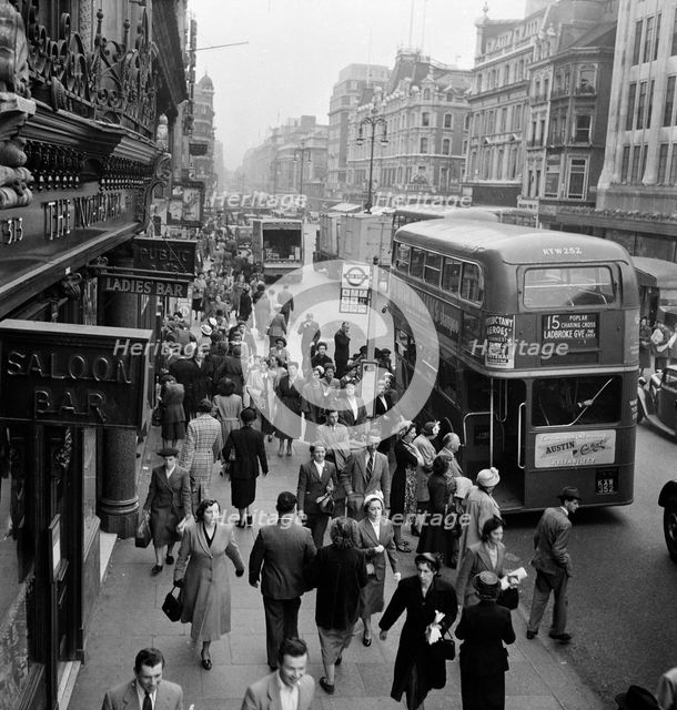 Oxford Street, London, 1962-1964. Artist: John Gay