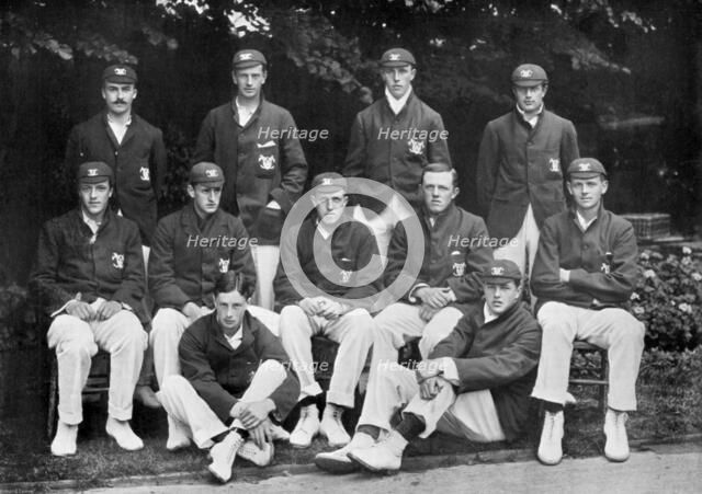 Oxford University cricket XI, c1899. Artist: Stearn