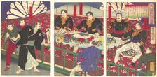 Oyama Tsunayoshi's Cross Examination, August 27, 1877 (Meiji 10)., August 27, 1877 (Meiji 10). Creator: Chikanobu Yoshu