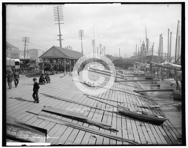 Oyster luggers at New Orleans, La., c1906. Creator: Unknown.