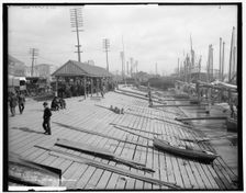 Oyster luggers at New Orleans, La., c1906. Creator: Unknown