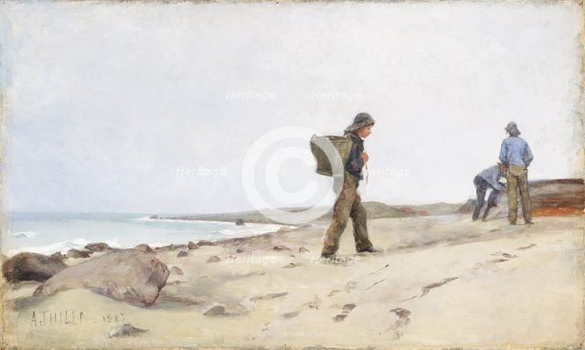 Oyster Pickers, 1885. Creator: Ada Thilen.