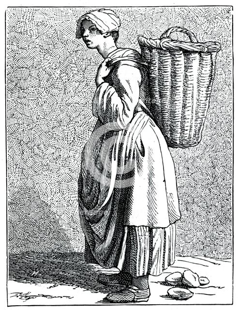 Oysters in the shell!, 1737-1742.Artist: Bouchardon