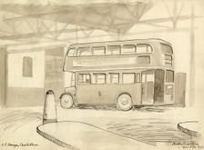 L.T. Garage, Chalk Farm 1950. Creator: Shirley Markham