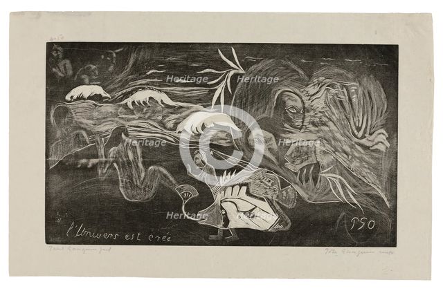 L’univers est créé (The Universe Is Being Created), from th..., 1893–94, printed and published 1921. Creator: Paul Gauguin.