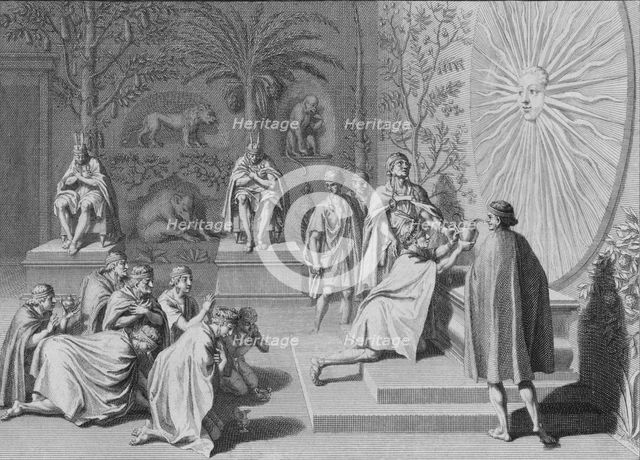 'L'Yncas consacre son Vaze au Soleil', c1723.