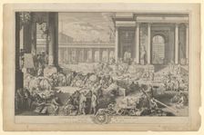 L'Académie des Sciences et des Beaux-Arts, 1698. Creator: Sébastien Le Clerc the Younger