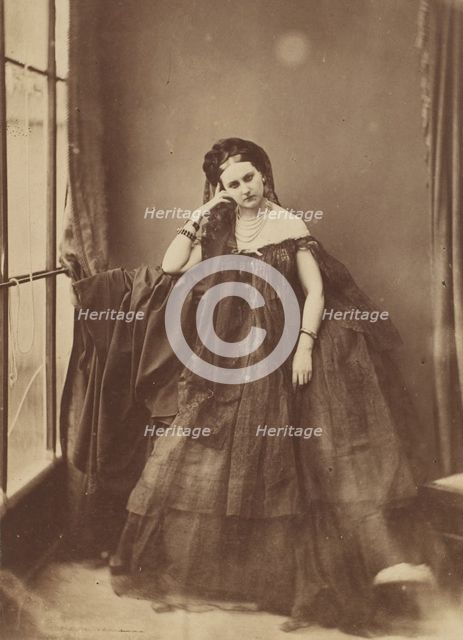 L'accoudée, 1856-57. Creator: Pierre-Louis Pierson.