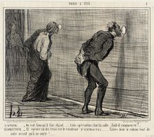 L'Acteur...on voit bien qu'il fait chaud..., 1856. Creator: Honore Daumier