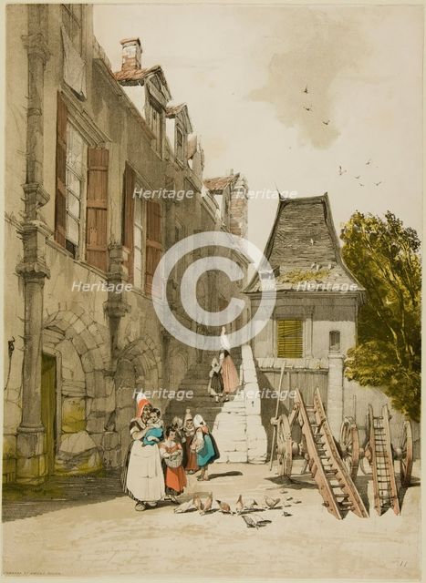 L'Abaye St. Amand, Rouen, 1839. Creator: Thomas Shotter Boys.