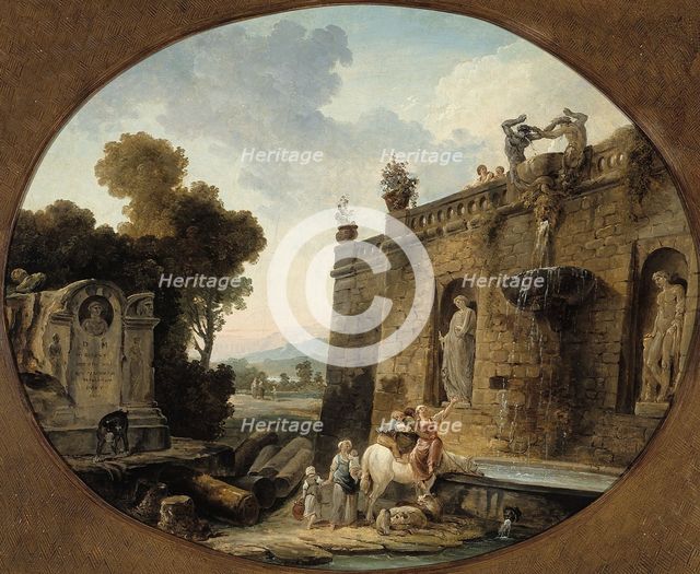 L'Abreuvoir, 1804. Creator: Hubert Robert.