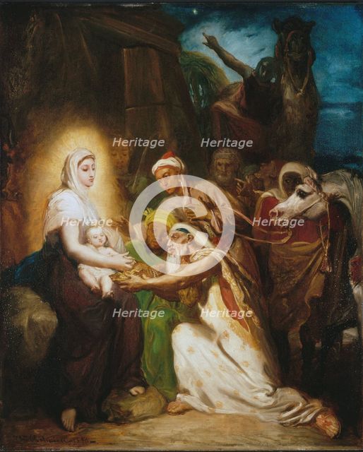 L'Adoration des Mages, 1856. Creator: Theodore Chasseriau.