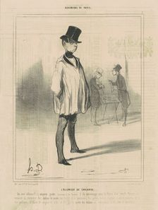 L'allumeur de chalands, 19th century. Creator: Honore Daumier