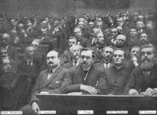 L'Alsace et la Lorraine retrouvees; les deputes d'Alsace et de Lorraine siegeant pour...1919. Creator: Unknown