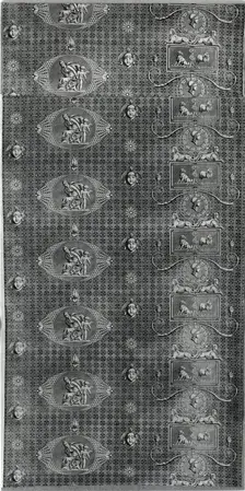 L'Amour Vainqueur (Love Triumphant) (Furnishing Fabric), France, c.1804. Creator: Christophe-Philippe Oberkampf
