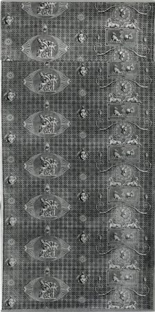 L'Amour Vainqueur (Love Triumphant) (Furnishing Fabric), France, c.1804. Creator: Christophe-Philippe Oberkampf