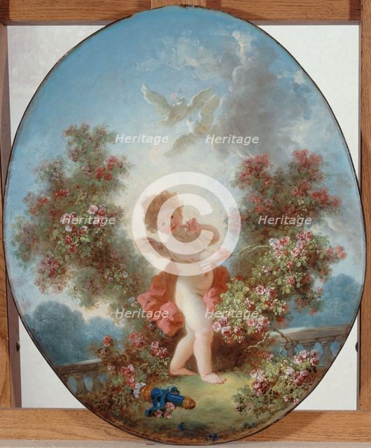 L'Amour en sentinelle, c1780. Creator: Jean-Honore Fragonard.