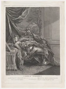 L'amour européen, 1751-97. Creator: Pierre François Basan