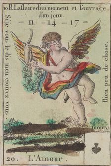 L'Amour from Playing Cards (for Quartets) Costumes des Peuples Étrangers 1700-1799. Creator: Anon