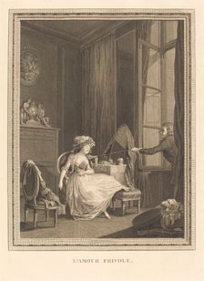 L'amour frivole. Creator: Jacques Firmin Beauvarlet