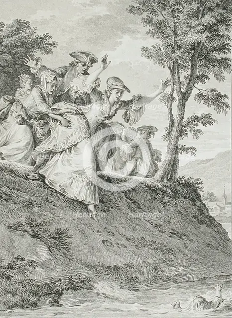 L'Amour maternel, 1777. Creator: Antoine Jean Duclos.