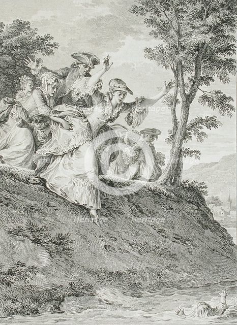 L'Amour maternel, 1777. Creator: Antoine Jean Duclos.