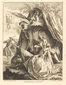 l'Amoureux Guerrier, 1736. Creator: Antoine Aveline